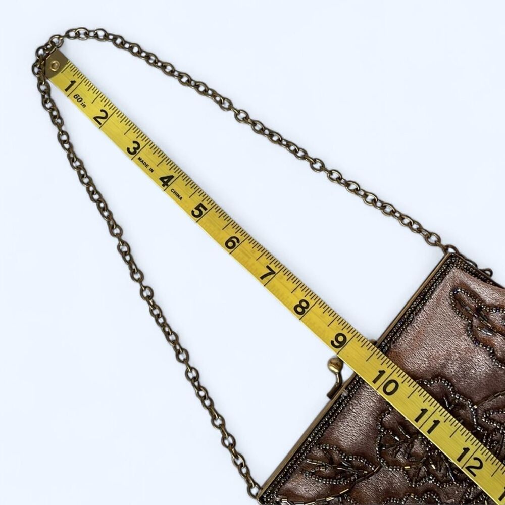 VINTAGE Dusty pink velvet clutch & shoulder bag. - Picture 8 of 8